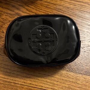 Tory Burch Glossy Black Cosmetic Case